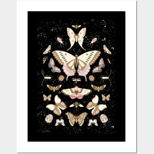 Cottagecore Butterfly Pattern Posters and Art